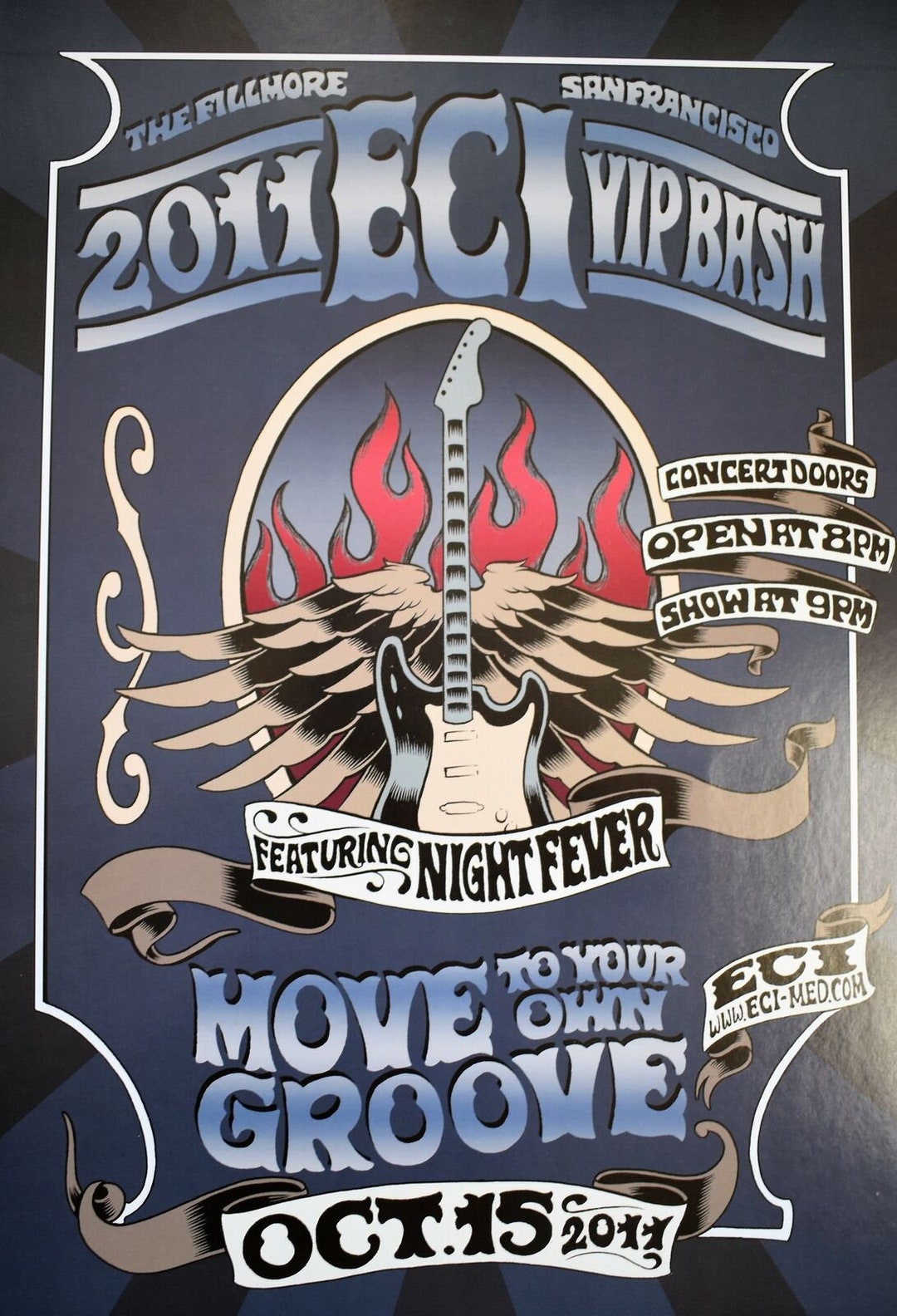 ECI VIP BASH Concert Poster 2011 Vintage Fillmore Poster Print ...