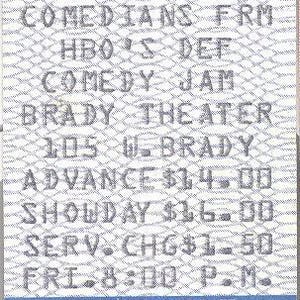 Entradas para el concierto Def Comedy Jam de 1993: Blue Dave Chappelle y Jamie Foxx