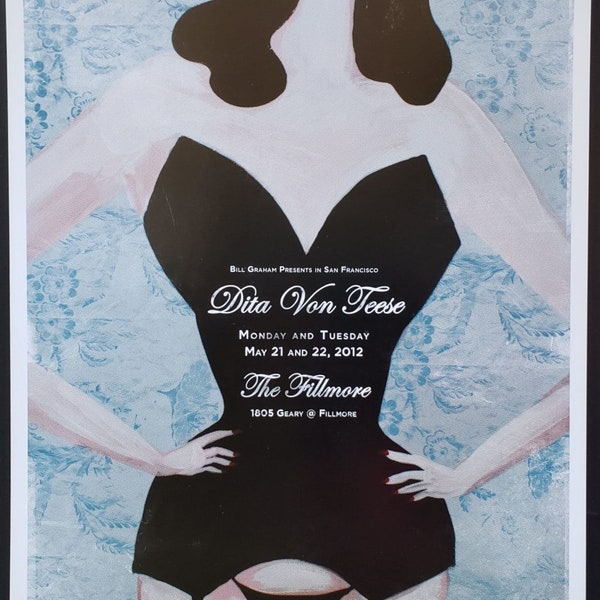 Dita Von Teese Konzert Poster 2012 F-1168 Fillmore