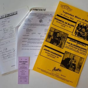 John Mayall & The Bluesbreakers Concert Contract Pittsburgh 1996