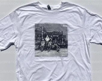 Camiseta branca The Allman Brothers Band At Fillmore East CREW, tamanho 4XL - Colecionáveis vintage da cultura pop musical, memorabilia musical.