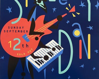 Manifesto del concerto degli Steely Dan Shoreline Amphitheatre Mountain View California 1993 BGP-78