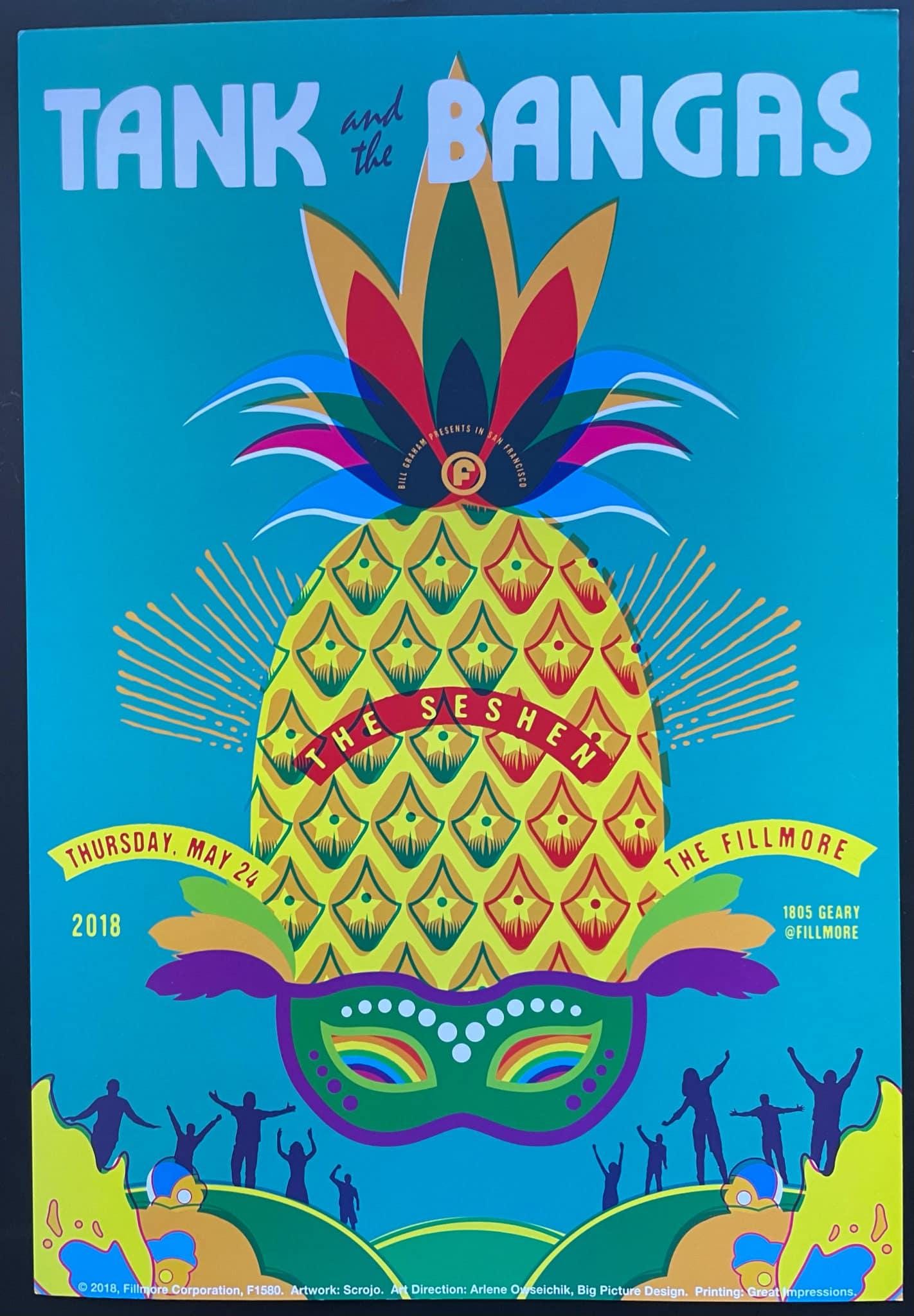 Tank & The Bangas Concert Poster 2018 F-1580 Fillmore