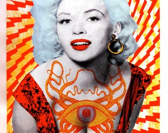 Impresión artística de Jayne Mansfield 2009 Serigrafía de Lindsey Kuhn
