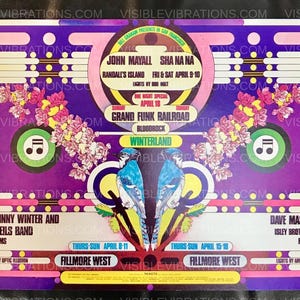Cartão postal de John Mayall Fillmore BG-276 1971