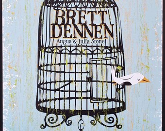 Brett Dennen Concert Poster 2009 F-999 Vintage Fillmore poster print - aesthetic music art for home and office wall decor.