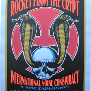 Rocket From The Crypt Concert Poster Denver 2001