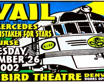 Póster del concierto Avail