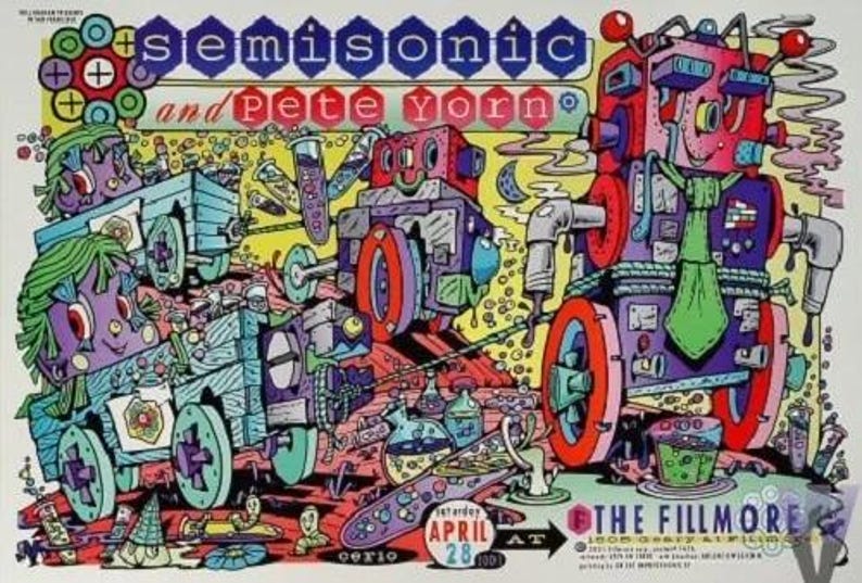 Póster de Semisonic con Pete Yorn, concierto de 2001 imagen 1