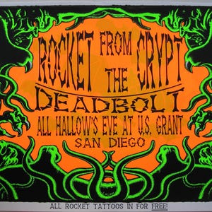 Rocket From The Crypt Concert Poster San Diego