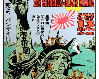 Cartel del concierto de Zeni Geva 1996 Kozik SF