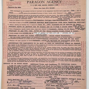 The Charlie Daniels Band-concertcontract 1976 Long Island, New York