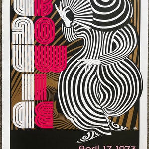 David Bowie Concert Poster Japan 1973 Frank Kozik Vintage poster print - aesthetic music art for home and office wall decor.