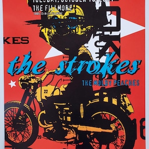 The Strokes Concert Poster 2001 F-483 Fillmore