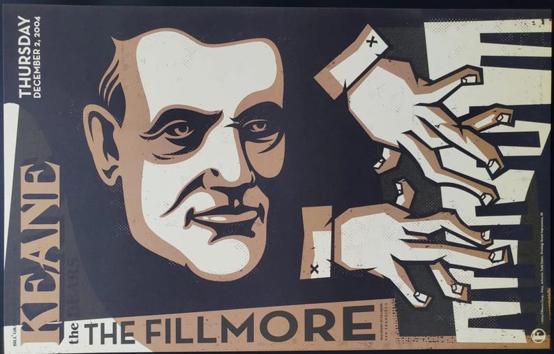 Keane-concertposter 2004 F-673 Fillmore afbeelding 1