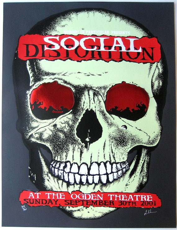 Social Distortion Concert Poster 2001 Denver - Etsy