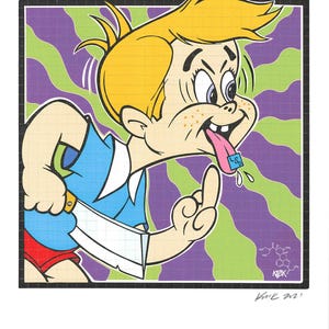 Acid Kid Blotter Art 2021 By Frank Kozik signed and numbered