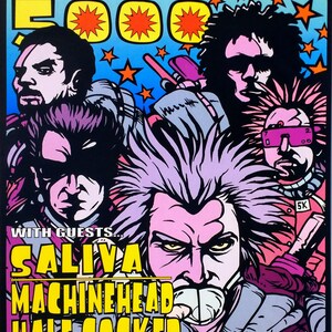Póster del concierto Powerman 5000 2001 de Jermaine Rogers Houston