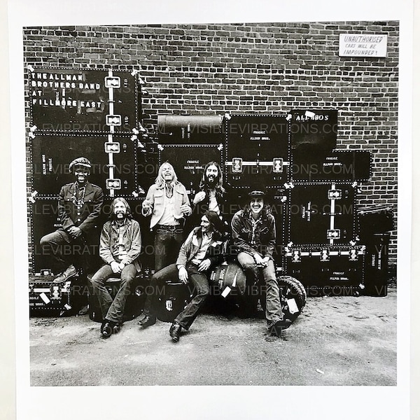 Allman Brothers Band At Fillmore East Original Photograph by Jim Marshall