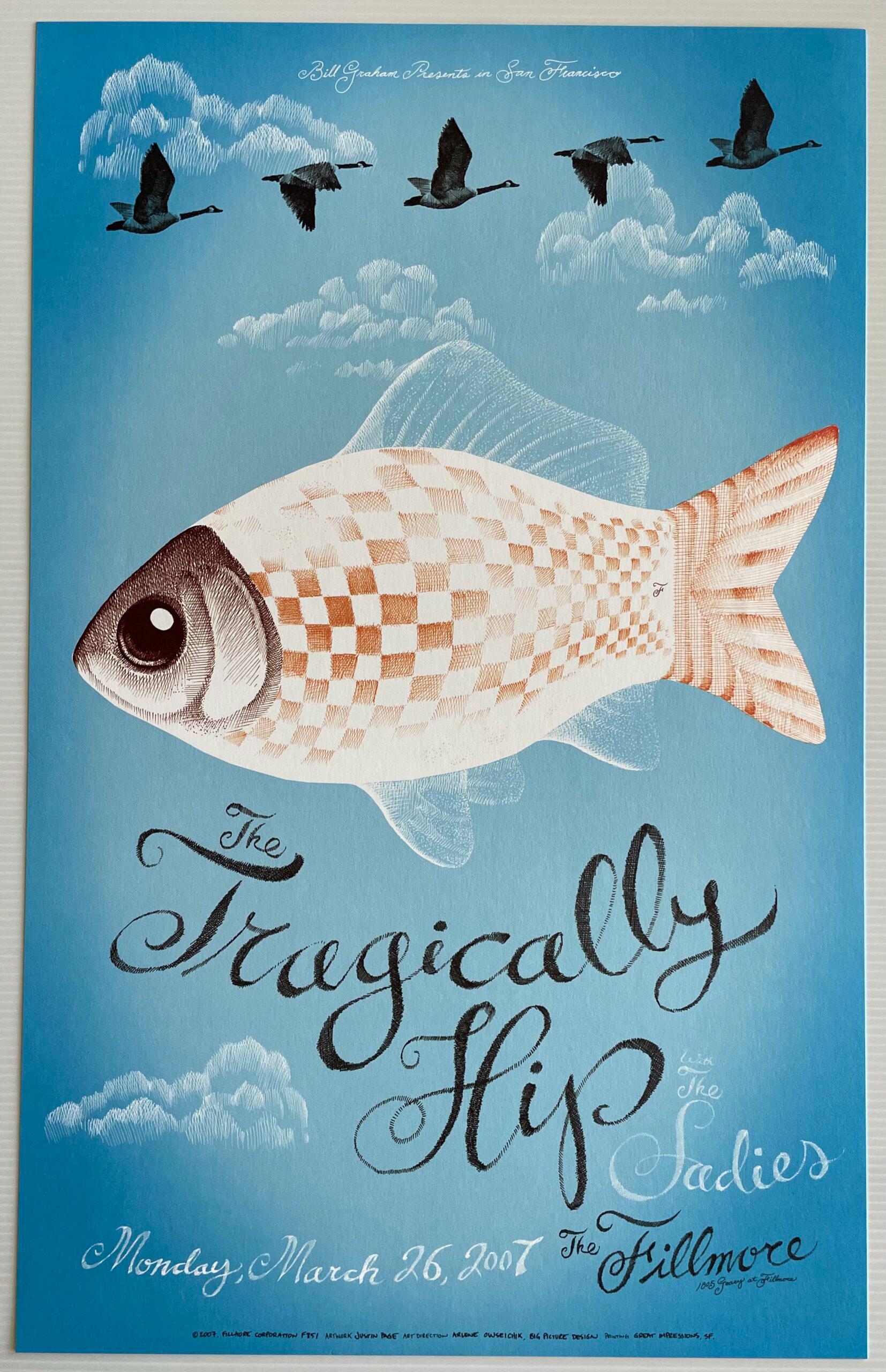 Tragically Hip Poster - Etsy