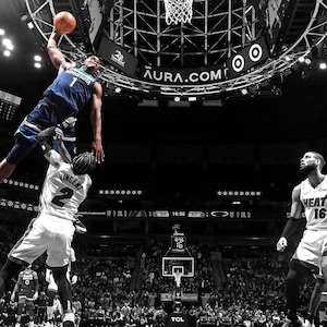 Anthony Edwards, poster stampabile, NBA, Timberwolves, arte sportiva, download digitale, alta qualità, dunk