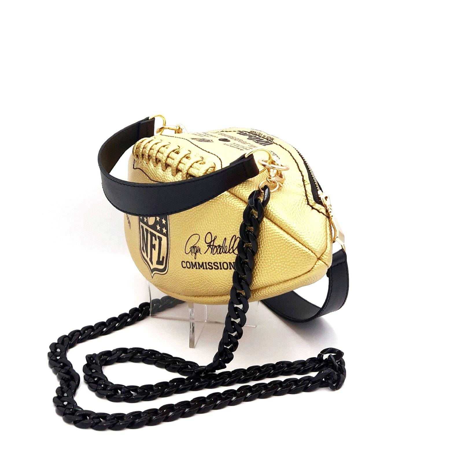 NFL Wilson Gold American Football Ball Bag With Real Leather