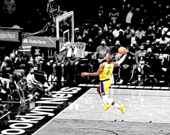 【送料無料・即日発送】LeBron James（レブロン・ジェームズ）　アート Amazon.co.jp: Lebron Jamesバスケットボールのスーパースターレブロン