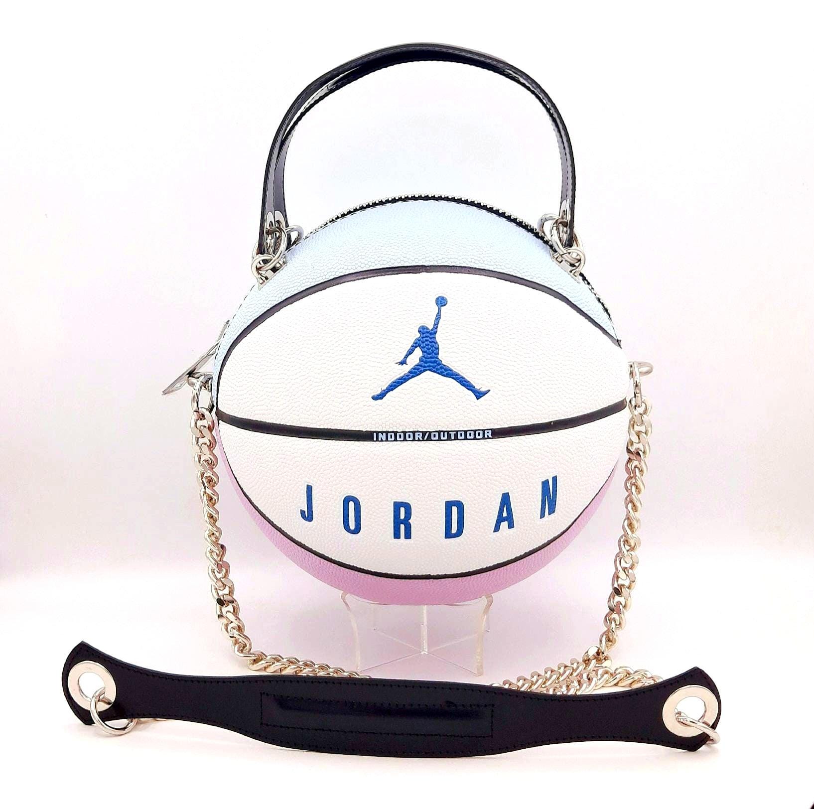 Jordan Ultimate Basketball Bag in White, Pink and Blue With