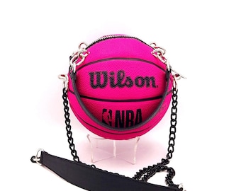 HOT Pink Basketball Purse Near Me Wilson Nba Fuchsia And