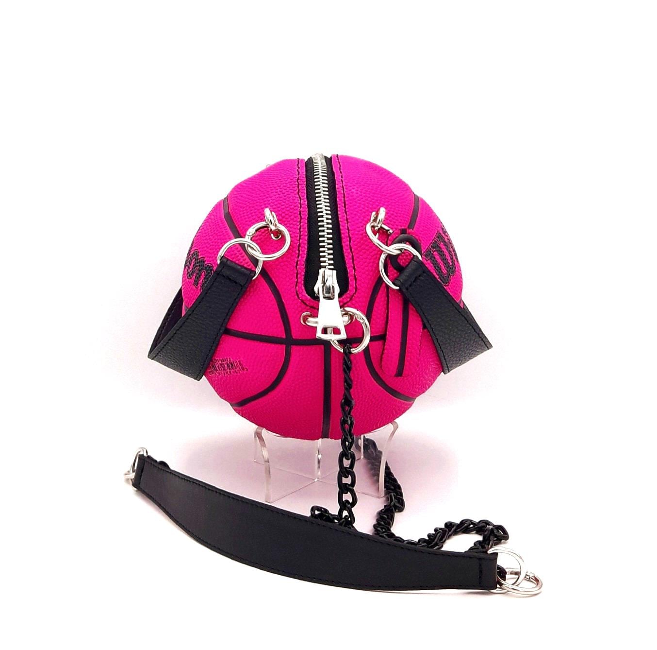 VALICLUD Borsa a tracolla rotonda a forma di pallacanestro novità borsa a tracolla circolare per donna, Rosa 1, Taglia unica, Borse a tracolla