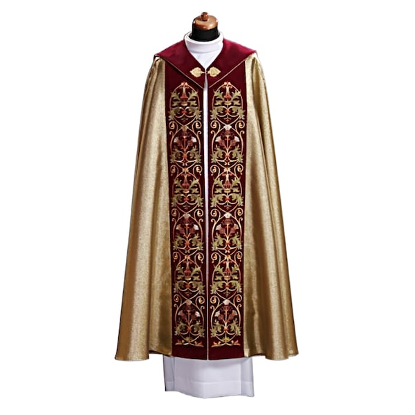 Elegant Gold Cope for Liturgical Celebrations