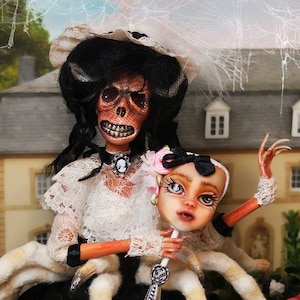 Art Doll &quot;Megan Loringford&quot;, Gothic Doll, Custom Doll, Halloween-Dekoration, Horror Doll