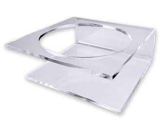 Acrylglasstandaard voor ballen, voetbal, basketbal, voetbal, volleybal - hoogwaardig dik 5 mm GS acryl displayrek