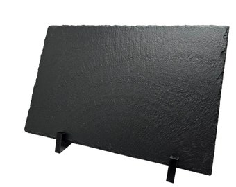 Acrylständer schwarz 10mm Dicke quer  für  schieferplatten, Schilder ,Hochzeitsschildhalter, Menüschildhalter.Made in Germany