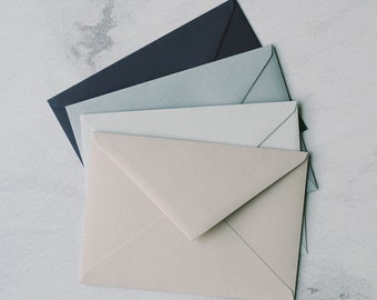 Envelope format DIN C6 or B6, color Navi / Steel / Ice Blue / Grey