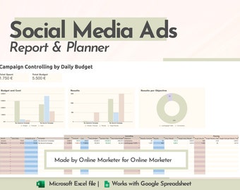 Social Media Ads Planner & Report | Facebook Ads Report and Controlling
