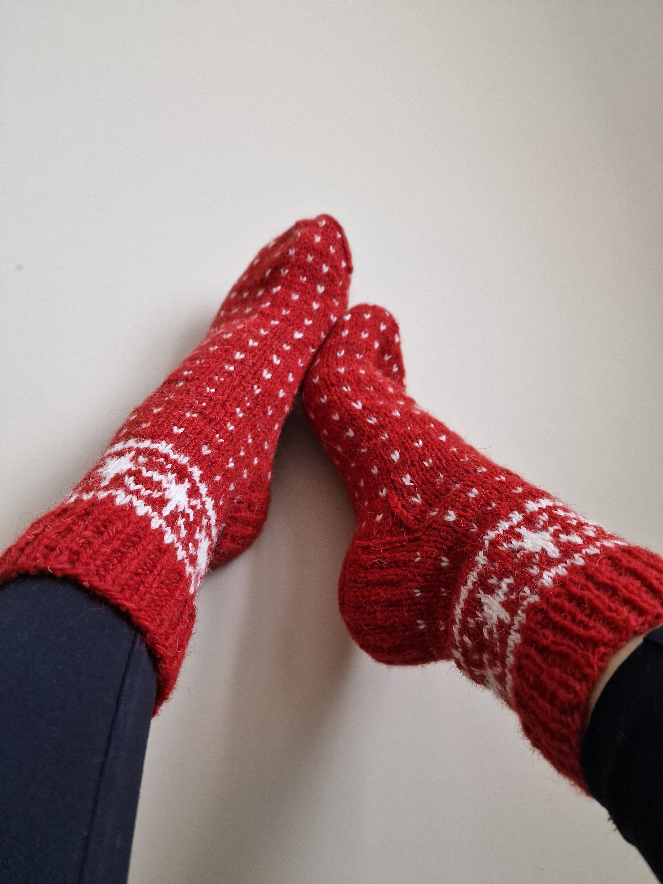Christmas Wool Socks -  Finland