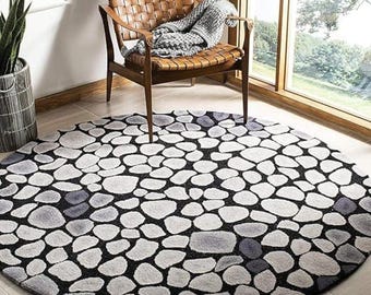 High Quality Hand Knotted Turkish  light white Rugs 9X12 10X13 ft lrregular area Rug Earthy organic wavy carpet for Living Room, office, rug