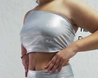 Hot bustier. Metal top for dance ensembles. Sexy dance top. Twerk dancing, cheerleading. More colors.