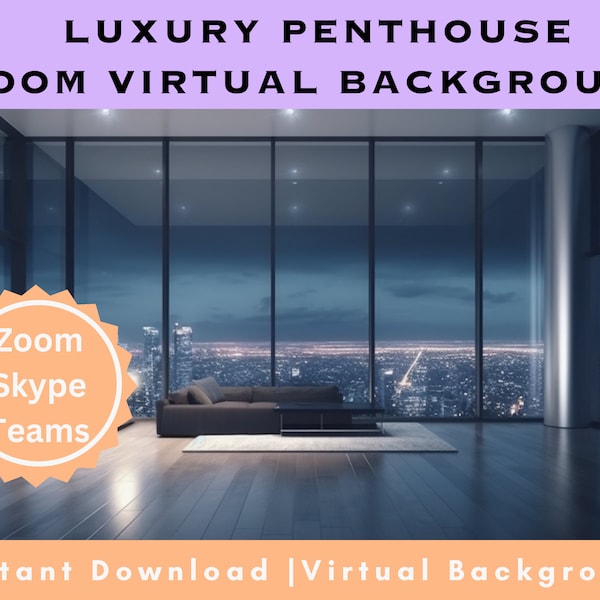 Fresh Look at Penthouse Zoom Background