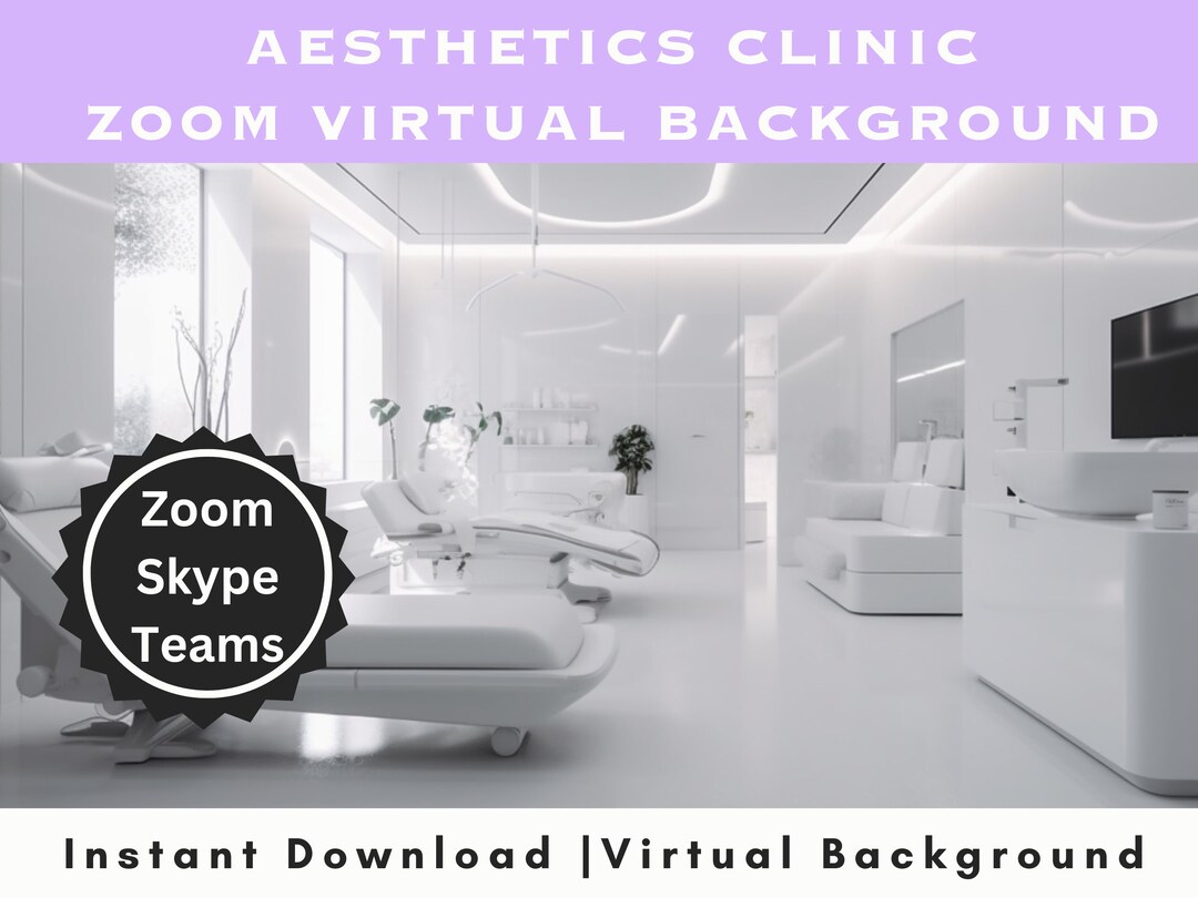 Beauty Clinic Zoom Background Highquality Digital Download Ideal for