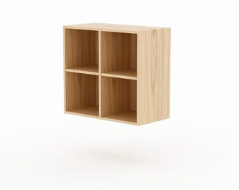 Shelf extension, wooden shelf cube 2x2, made to order, many colors, made to measure