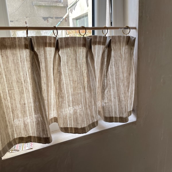 Double pinch pleat cafe curtain