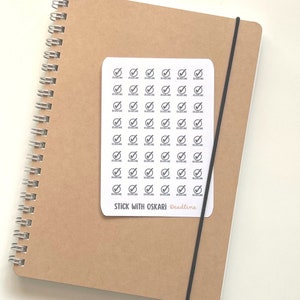 Adesivo Mini Planner Scadenza I Adesivo Bullet Journal Scadenza I Icona Adesivi planner, Scadenza adesivo calendario I Adesivo settimane Hobonichi