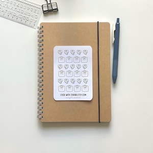 Pegatina Bullet Journal Weight Tracker I Icon Pegatina autocuidado Pegatina rosa BuJo Pegatina Dieta