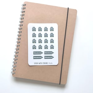 funktionale Sticker Miete I Bullet Journal Aufkleber Haus Nebenkosten I Planer Sticker Budgeting I Ausgabentracker Sticker Wohnkosten