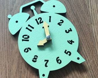 Elemento di legno per occupato parti di bordo orologio set Montessori attività sensoriale giocattolo bambino apprendimento legno taglio laser incisione