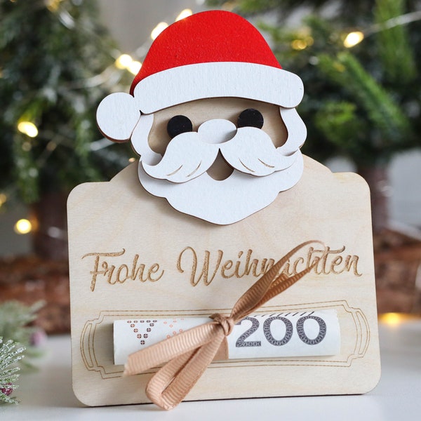 Christmas Money Holder, Christmas Gift, Money Gift Ideas, Weihnachtsgeschenkgutschein, Box für Geldgeschenk, Geschenk vom Weihnachtsmann