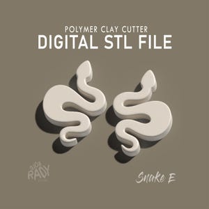 Digital STL File | Polymer Clay Cutter Stl | Clay Cutter STL File | Cutter Stl | Snake Polymer Clay Cutters | Clay Cutters | Snake E