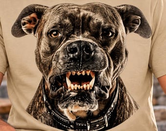 Pitbull PNG, Dog Face Shirt Design, Sublimation Download